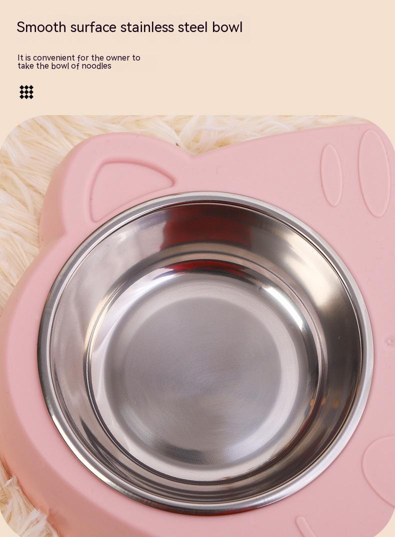 Cat Water Feeding Pet Rice Basin Bowl