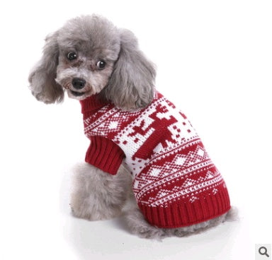Pet Christmas Knit Turtleneck Sweater