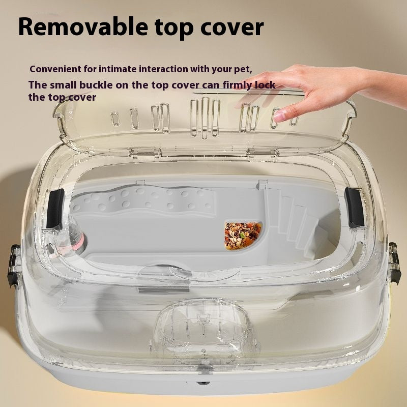 Hamster Oversized Transparent Acrylic Cage