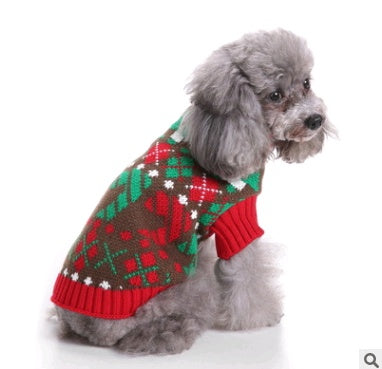 Pet Christmas Knit Turtleneck Sweater