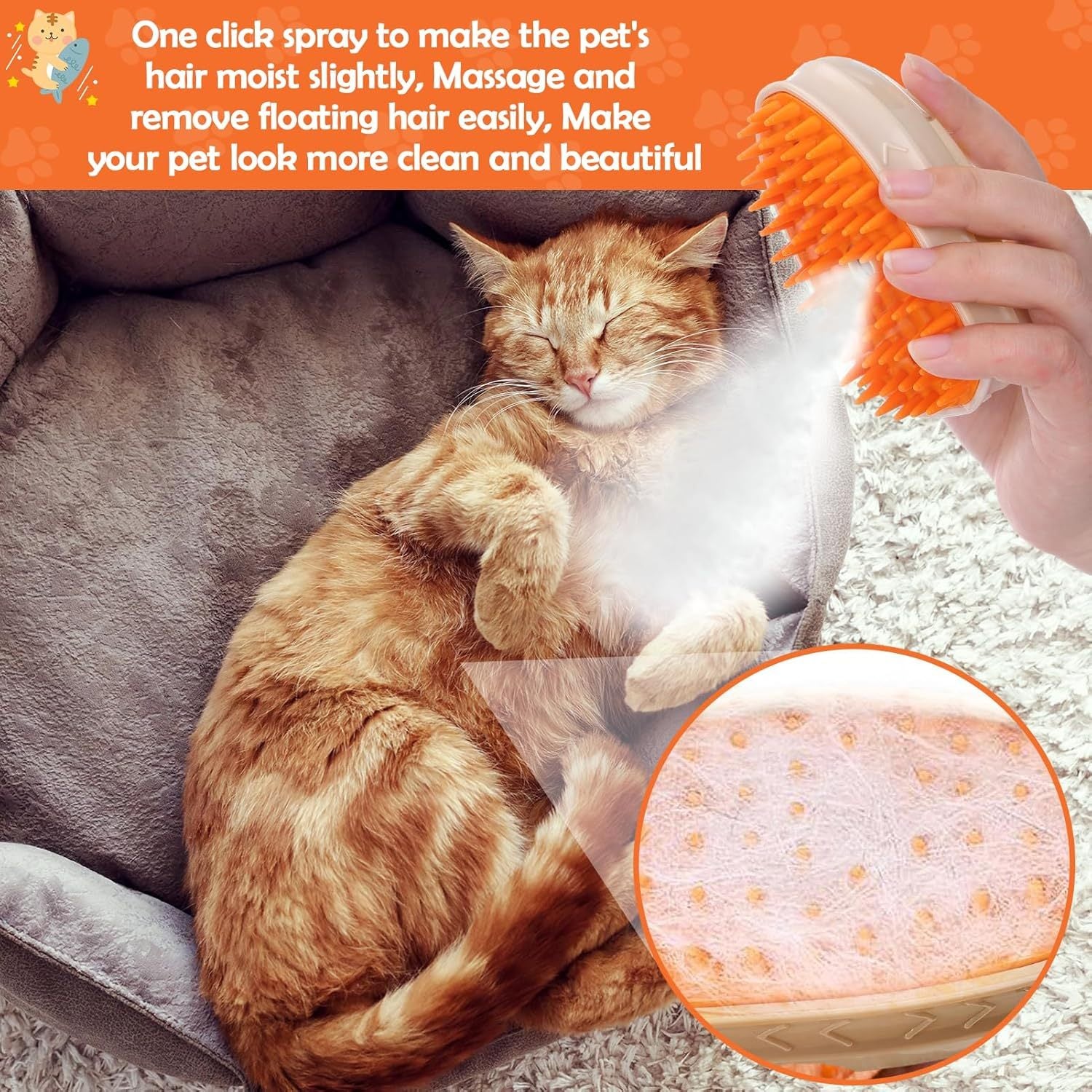 4 In 1 Cat Multifunctional Hair Grooming Brush