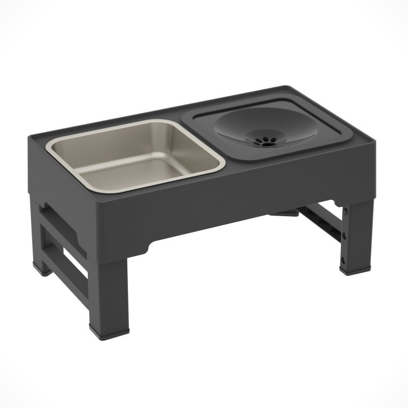 Dog Double Stainless Stand Pet Feeding Bowl