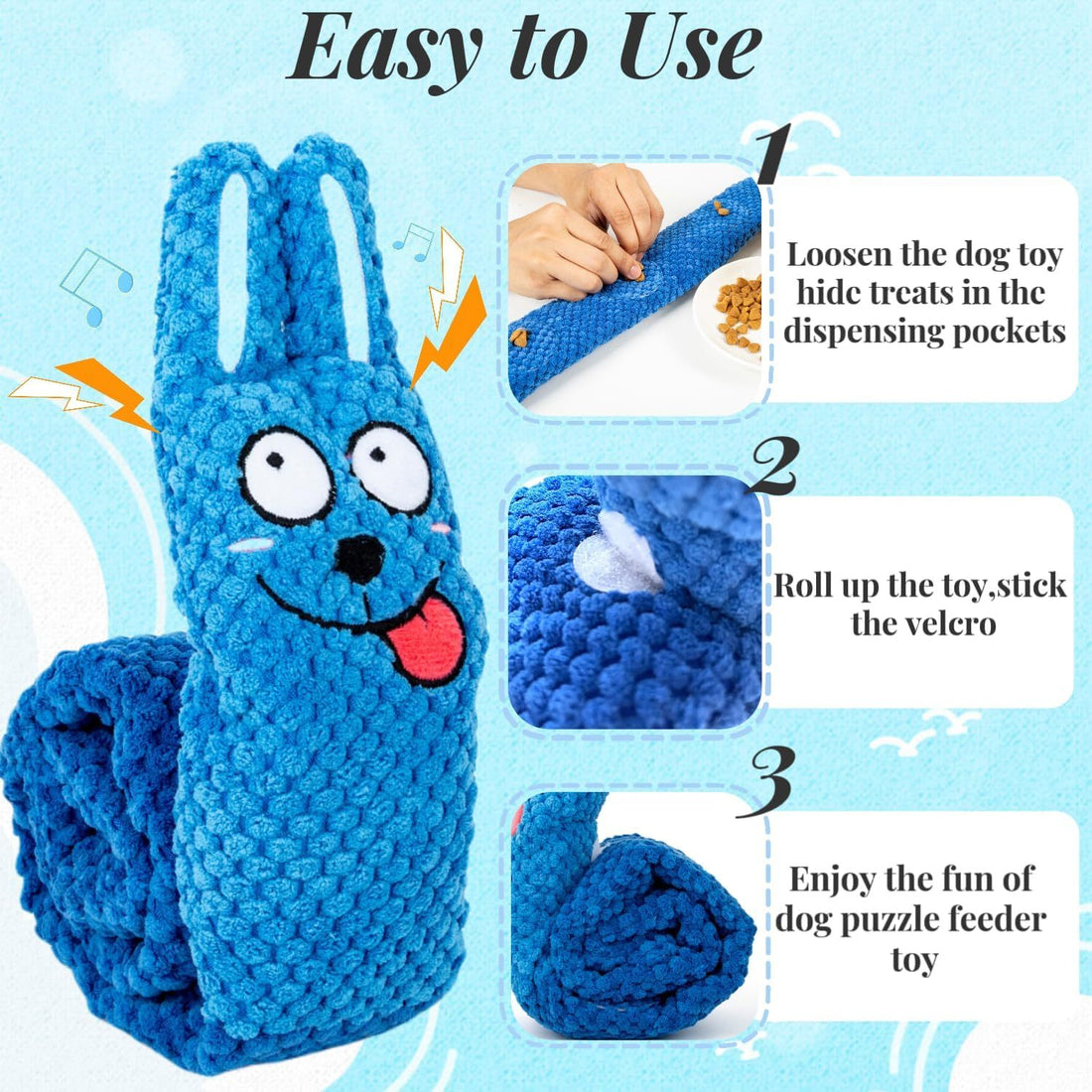 Interactive Plush Dog Toys