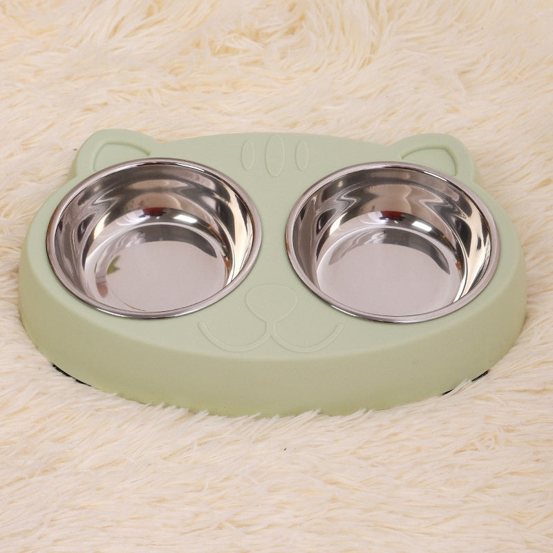 Cat Water Feeding Pet Rice Basin Bowl