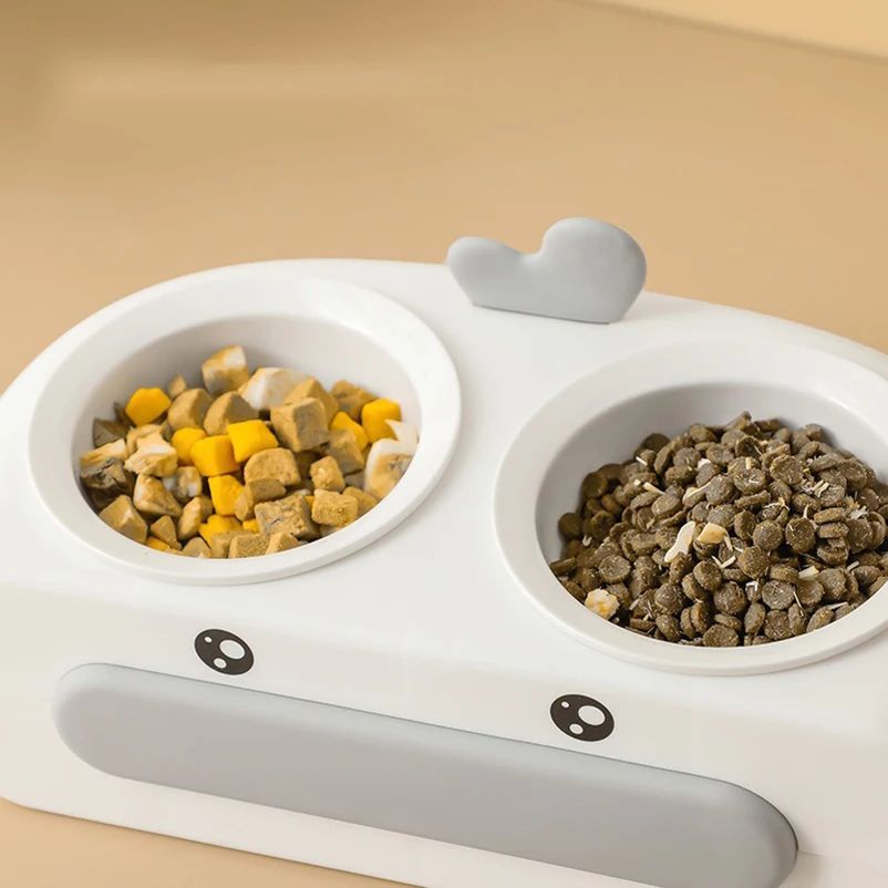 Duck Design Pet Double Bowl
