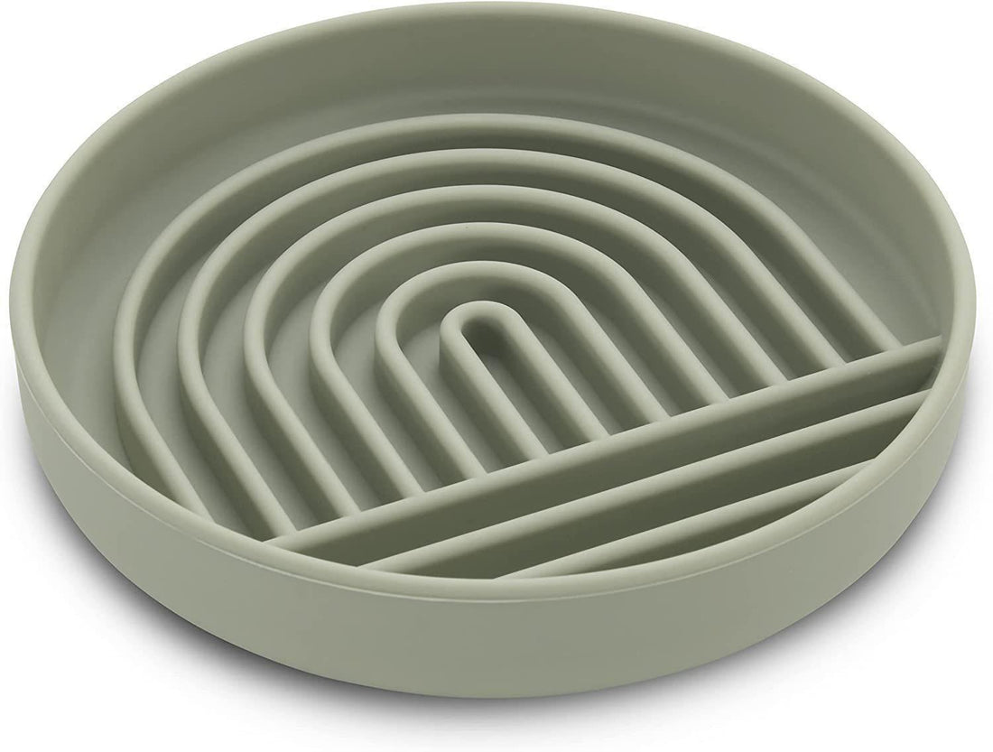 Pet Cat And Dog Simple Slow Feeding Bowl