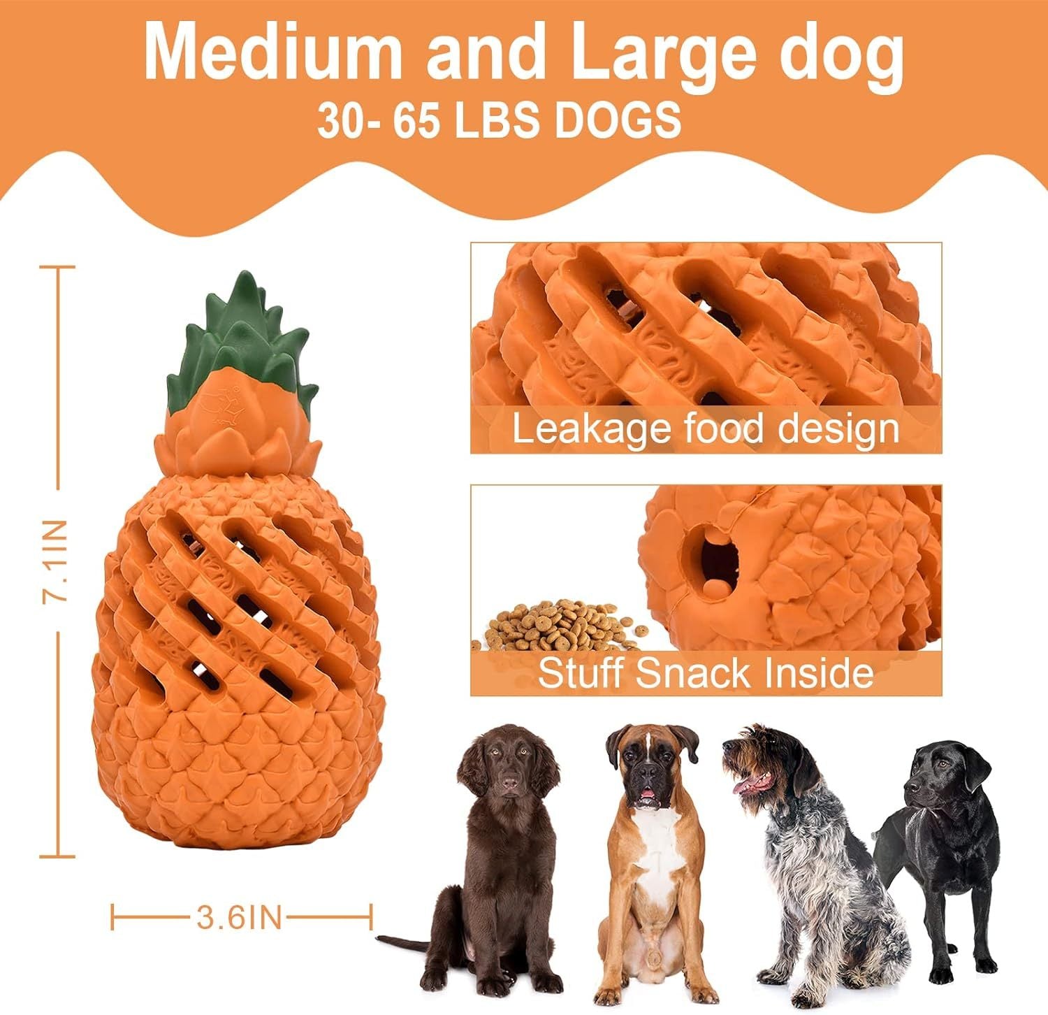 Pineapple Dog Chew Toys For Aggressive Chewers