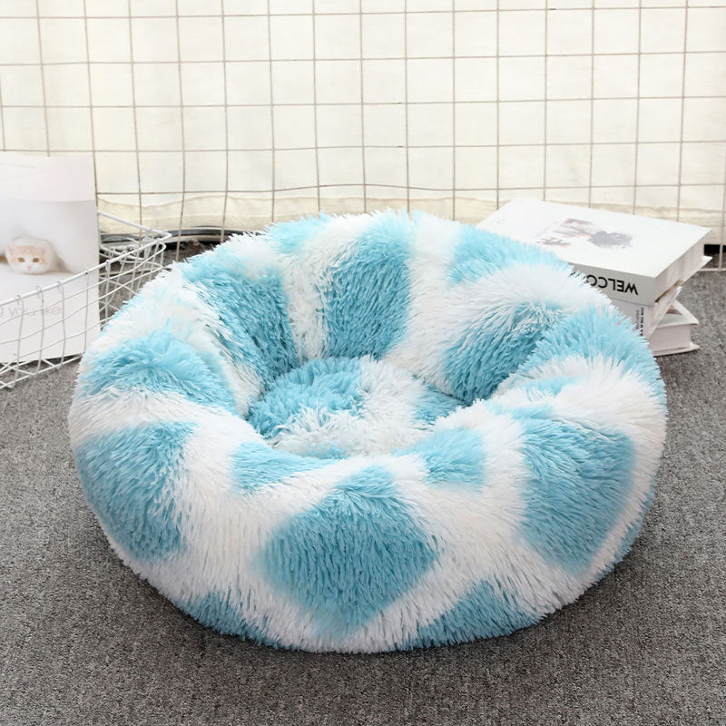 Warm Plush Round Pet Bed