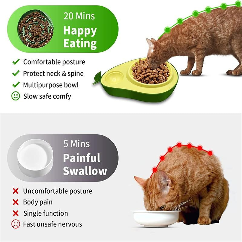Automatic Avocado Shape Drinking Water Bottle Pet Feeder