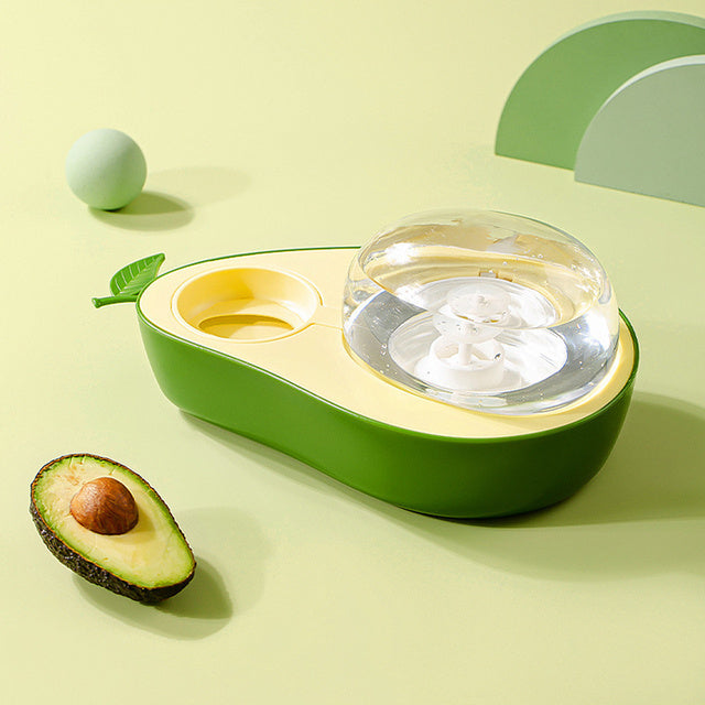 Automatic Avocado Shape Drinking Water Bottle Pet Feeder
