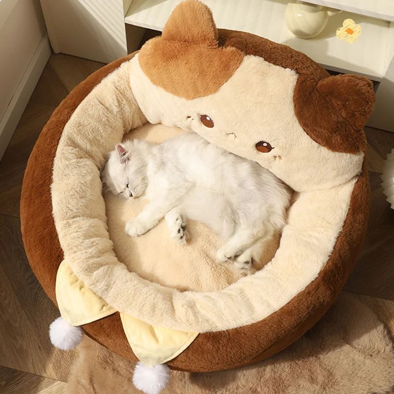 Round Mattress Winter Warm Deep Sleep Cushion Bed